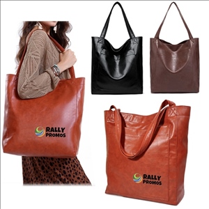 Large Capacity Vintage Leather Tote Bag For Women